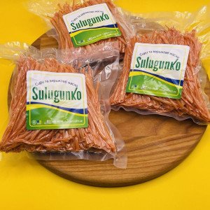НОВИНКА Сир до пива Сулугуні сушений Паприка, 250 гр, SULUGUNKO